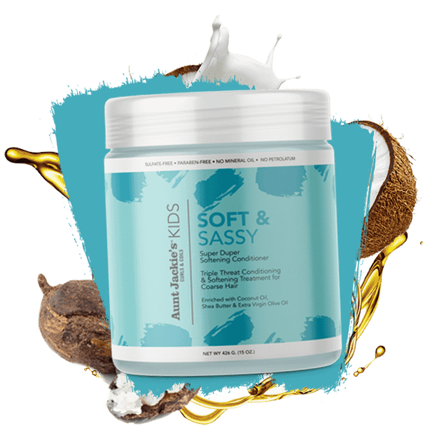 Детски балсам, маска или co-wash Aunt Jackie's Kids Soft & Sassy Conditioner, 426 г — оферта от shop.curly.bg