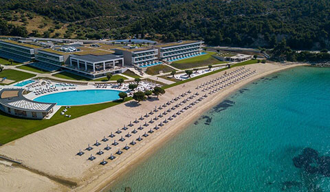 4 нощувки със закуски и вечери + собствен басейн в Ammoa Luxury Hotel &amp; SPA Resort 5*, Халкидики, Гърция през Септември! Дете до 11.99г. - безплатно! — оферта от niamavreme.bg