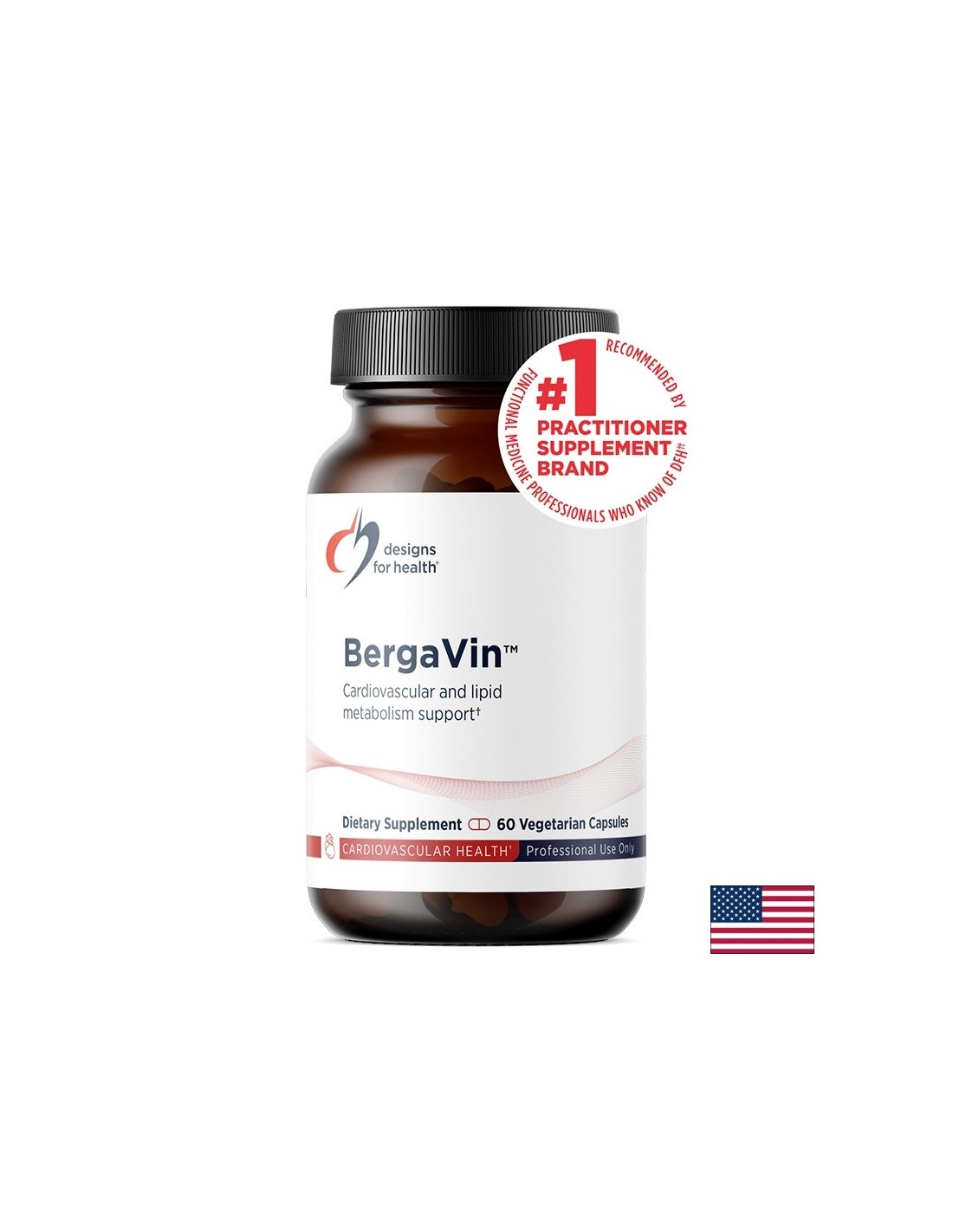 BergaVin – При висок холестерол, бергамот 400 mg + червено грозде 200 mg, 60 капсули — оферта от revita.bg