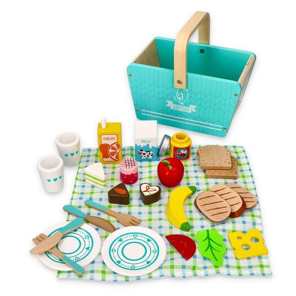 Lelin кошница за пикник - Happy day — оферта от woodenmagic.bg