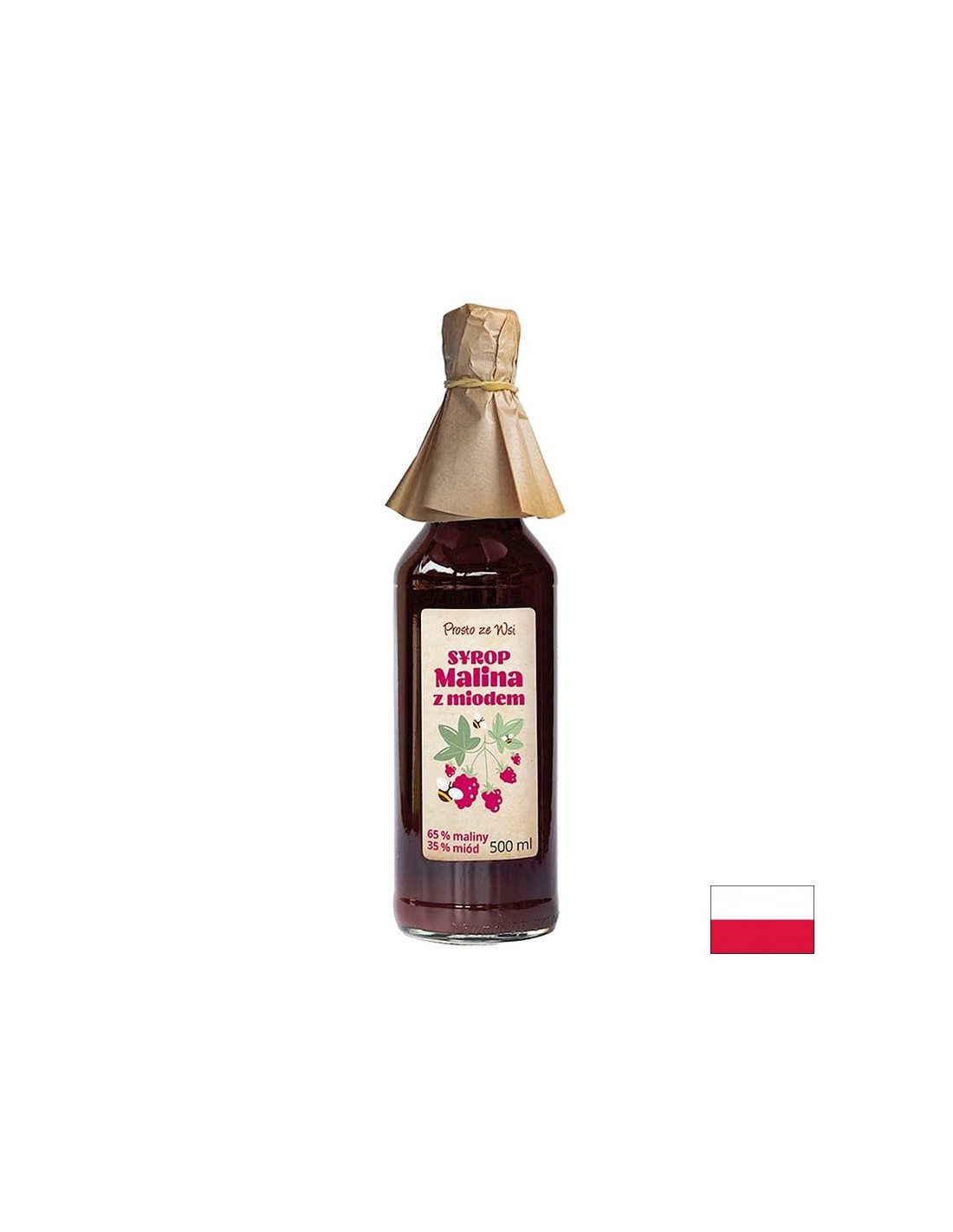 Малинов сироп с пчелен мед, 500 ml — оферта от revita.bg