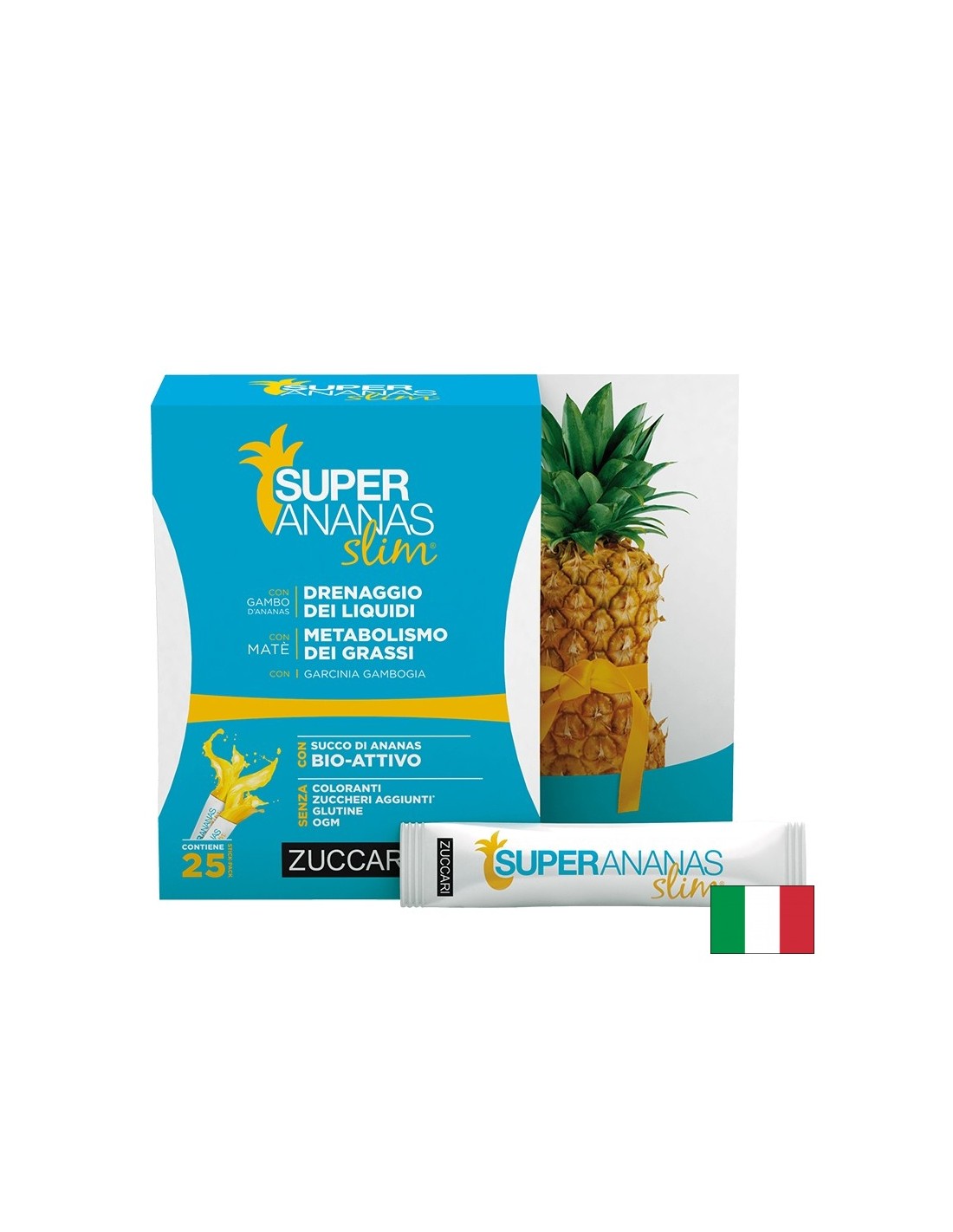 Super Ananas Slim – За изгаряне на мазнините и контрол на апетита, 25 сашета х 10 ml — оферта от revita.bg