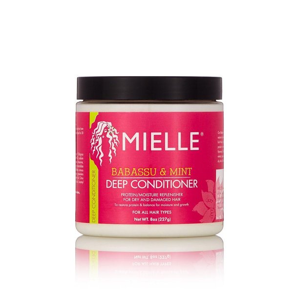 Интензивно овлажняваща маска с масло от бабасу и мента Mielle Babassu Oil & Mint Deep Conditioner, 227 г — оферта от shop.curly.bg