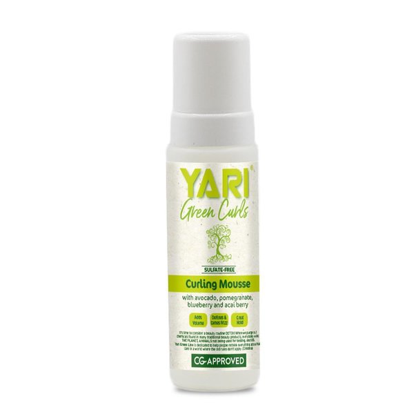 Мус за къдрава коса Yari Green Curls 220мл — оферта от shop.curly.bg