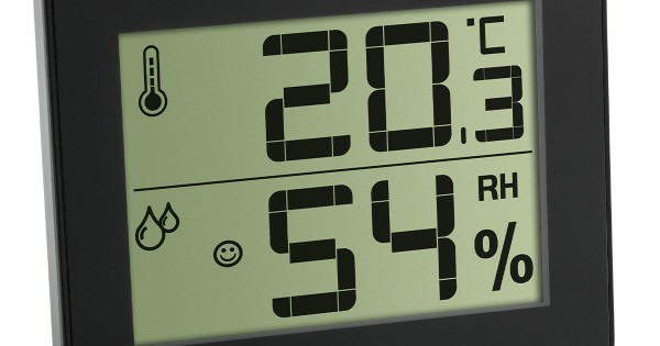 Цифров Термометър-хигрометър, черен - 30.5027.01 — оферта от newfresh.org