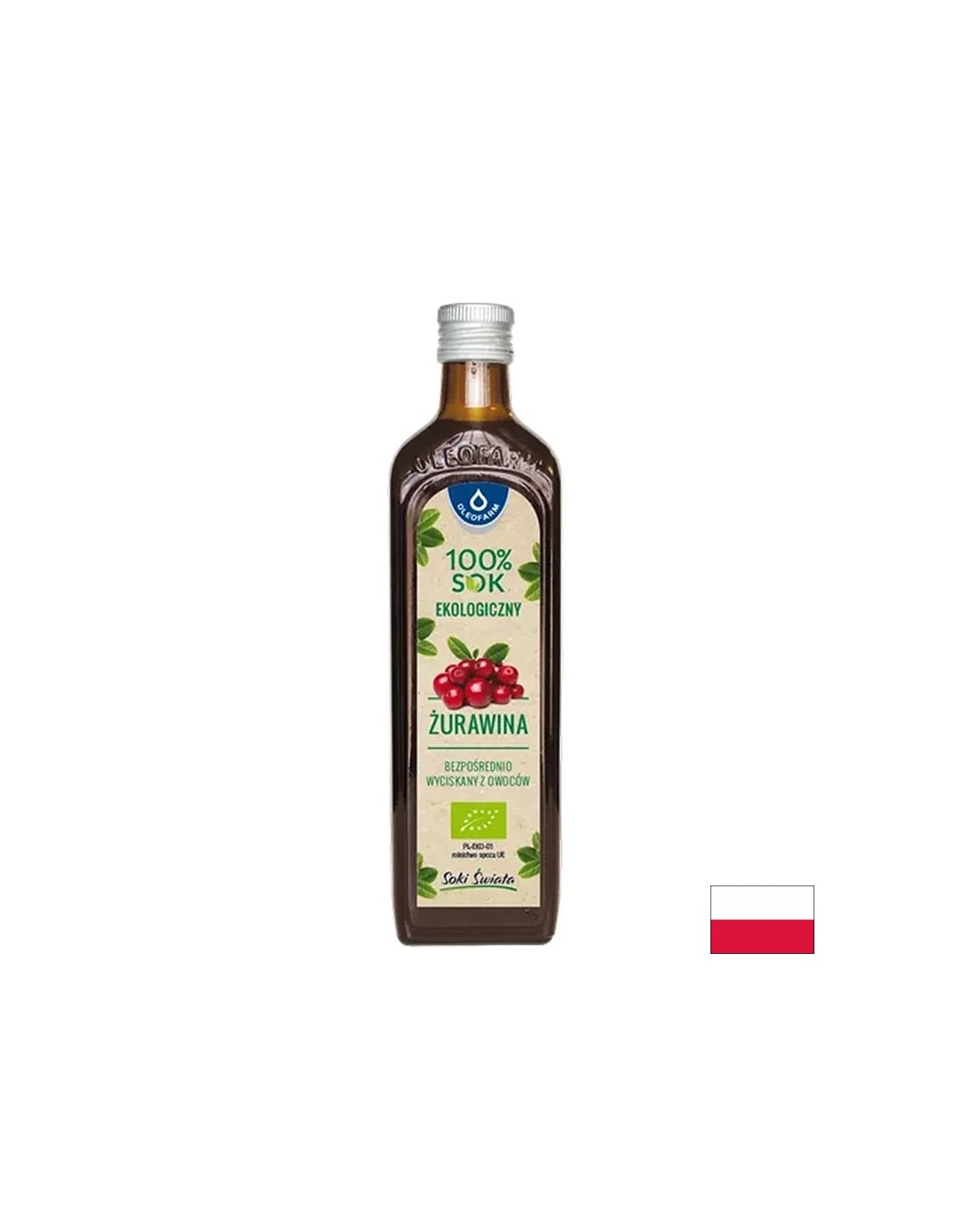 Сок от червена боровинка, БИО, 490 ml — оферта от revita.bg