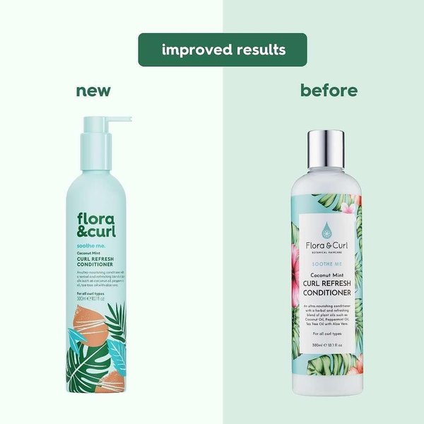 Освежаващ балсам за къдрава коса Flora&Curl Curl Refresh Conditioner , 300 мл — оферта от shop.curly.bg