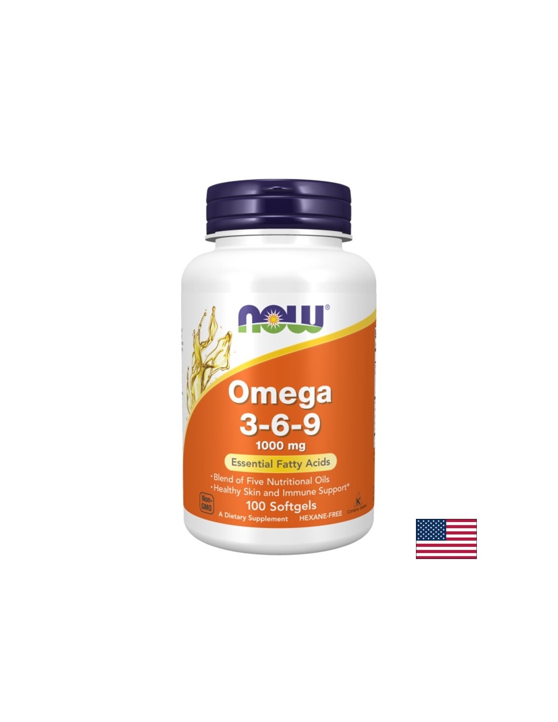 Омега 3-6-9 1000 mg (лен, вечерна иглика, рапица, черен касис и тиквено семе), 100 софтгел капсули — оферта от revita.bg