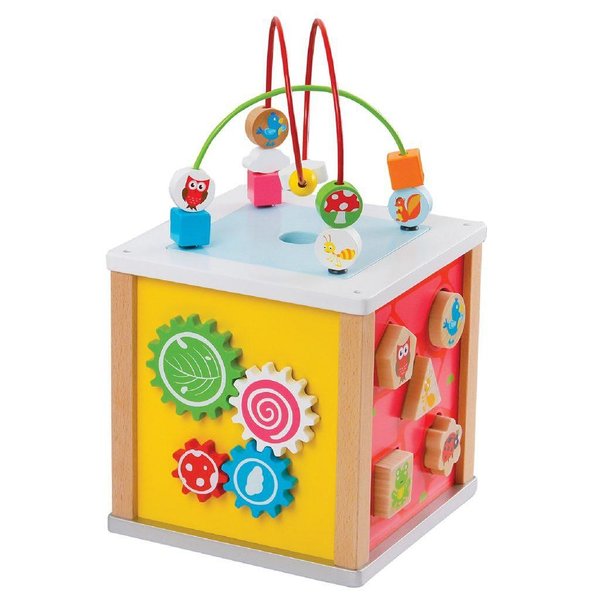 Дидактически детски куб Lelin toys — оферта от woodenmagic.bg