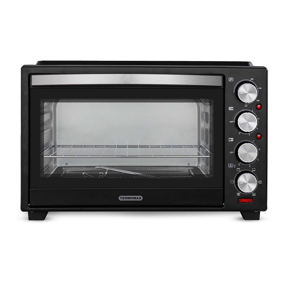 Малка готварска печка TERMOMAX TXC366CLI, 3500W, 36Л, До 230C, Стъклокерамични котлони, Черен — оферта от potrebno.bg