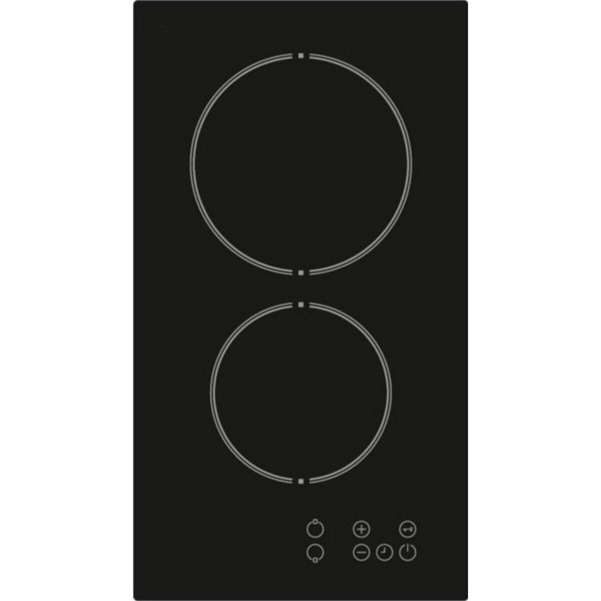 Керамичен плот за вграждане Finlux FXVT-302ECO, 3000W, 2 зони, 9 степени, Сензорно управление, Черен — оферта от technomani.bg/