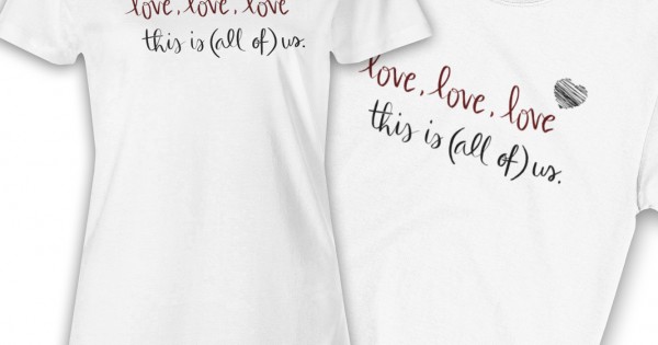 Tениски за влюбени - Love, Love — оферта от clothink.eu