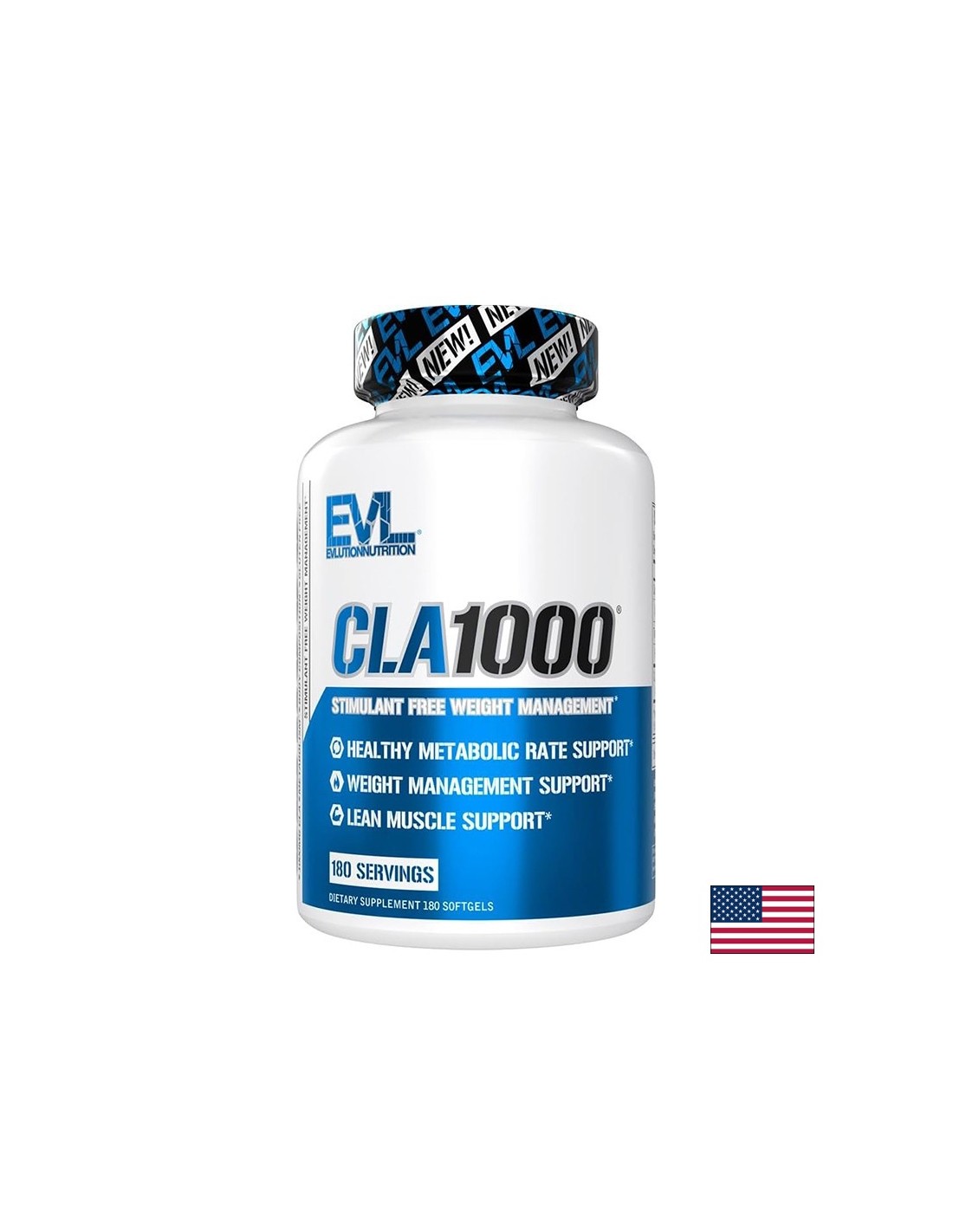 CLA1000 – Конюгирана линолова киселина (КЛА), 1000 mg, 180 софтгел капсули — оферта от revita.bg
