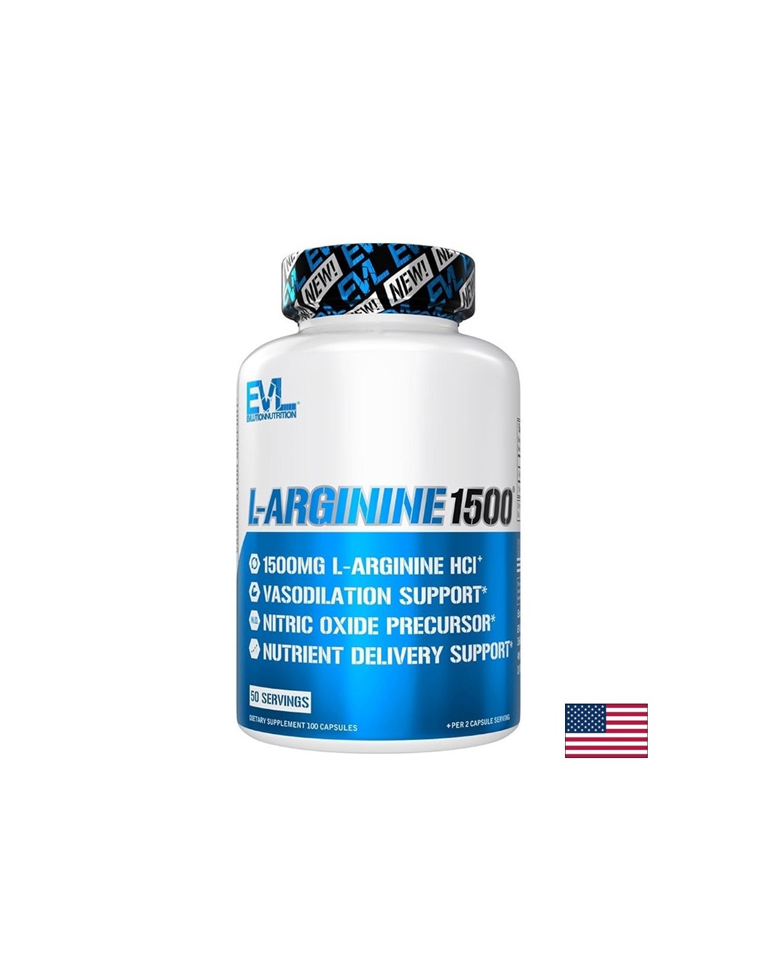 L-Arginine 1500 – L-аргинин (хидрохлорид), 750 mg, 100 капсули — оферта от revita.bg