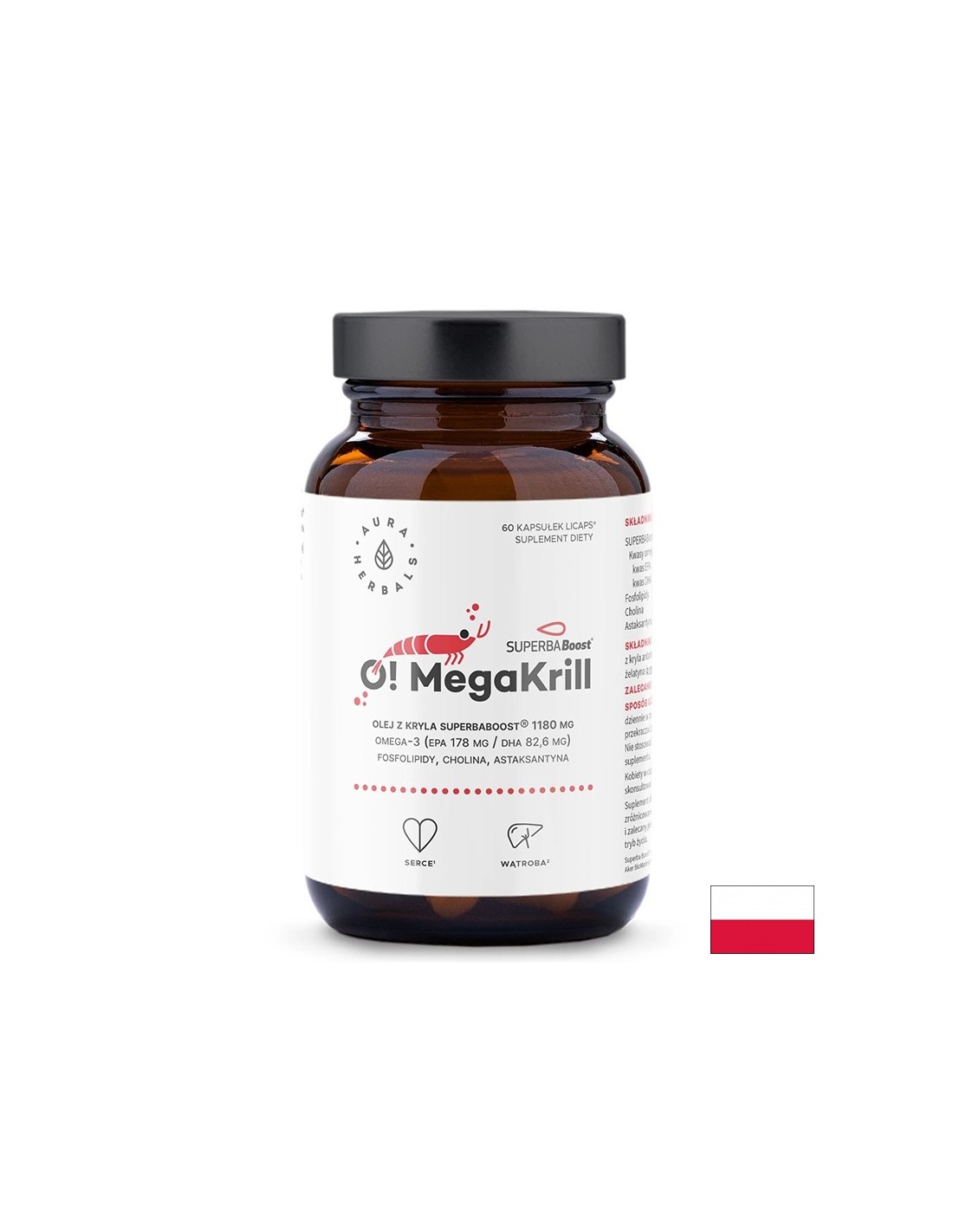 Масло от крил SUPERBA Boost – Сърдечна функция и черен дроб, 590 mg, 60 капсули — оферта от revita.bg