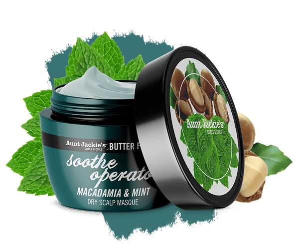 Маска с макадамия и мента за сух скалп Aunt Jackie’s SOOTHE OPERATOR Macadamia & Mint Dry Scalp Conditioning Masque, 227г — оферта от shop.curly.bg